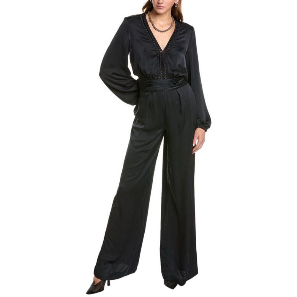 NWT Ramy Brook Bailey Jumpsuit Black Size 14 NEW WITH TAGS